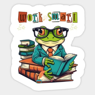 Frog Love Books Sticker